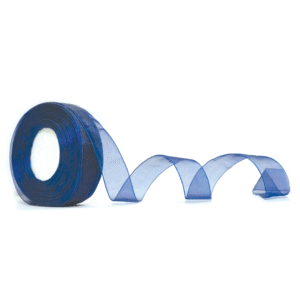 Blue | Organza Ribbon | 1 inch | 50 MTR
