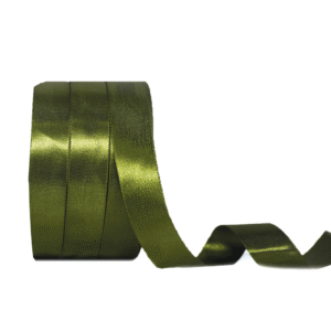 Olive Green | Satin Ribbon | 1" | 0.75" | 0.5"