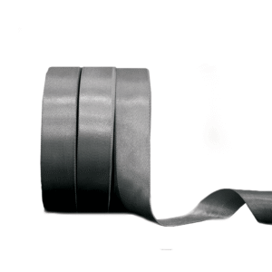 Chrome Grey | Satin Ribbon | 1" | 0.75" | 0.5"
