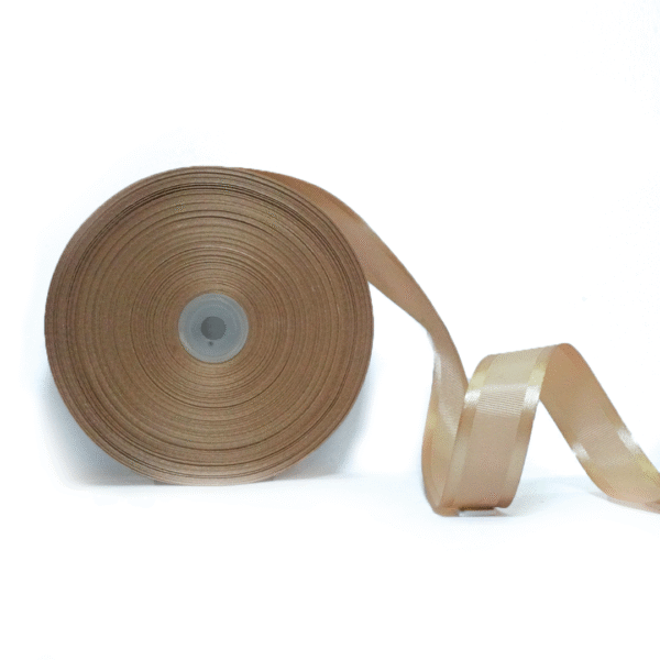 Golden | Satin - Grosgrain - Satin | 1 inch | 91 MTR