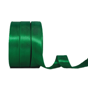 Green | Satin Ribbon | 1" | 0.75" | 0.5"