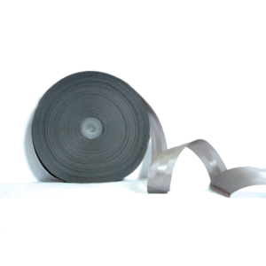 Grey | Grosgrain-Satin-Grosgrain | 1 inch | 91 MTR