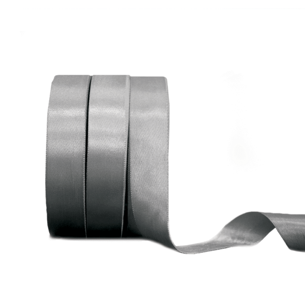 Dark Grey | Satin Ribbon | 1" | 0.75" | 0.5"