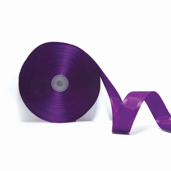 Purple | Satin - Grosgrain - Satin | 1 inch | 91 MTR