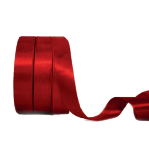 Red | Satin Ribbon | 1" | 0.75" | 0.5"