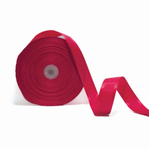 Red | Satin - Grosgrain - Satin | 1 inch | 91 MTR